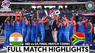 India vs South Africa ICC T20 World Cup 2024 Final Match Highlights  IND Vs SA Highlights [upl. by Atiekahs627]