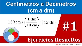 Centímetros a Decímetros cm a dm  Parte 1 [upl. by Fowle]