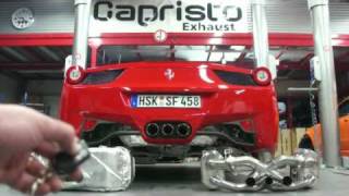 Ferrari 458 Italia SportauspuffExhaust von Capristo [upl. by Hallimaj]