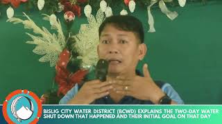 BCWD explains the reason of frequent water interruptions in Bislig City [upl. by Aisor]