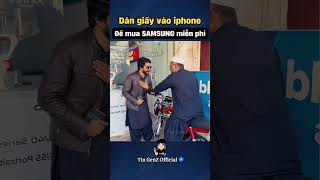 Dán giấy vào iphone để mua điện thoại samsung miễn phí [upl. by Enale679]