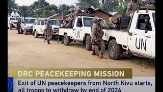 UN peacekeeping mission starts DRC exit [upl. by Ainnat]