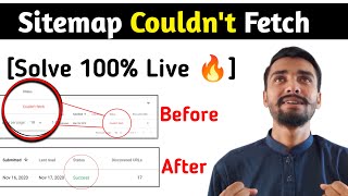 🔥Live Solve How To Fix Couldn’t Fetch Sitemap Error on Search Console in Hindi [upl. by Rodmur]