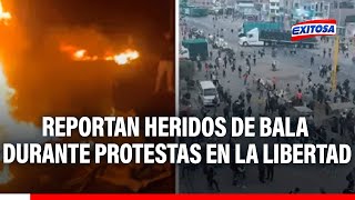 🔴🔵La Libertad Reportan manifestantes heridos de bala durante protestas contra inseguridad [upl. by Warfeld]