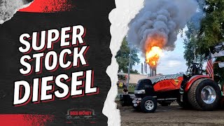 Tractor Pulling 2022 Unbelievable Horsepower Super Stock Diesel Tractor Pulling [upl. by Calandra]