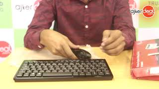 A Tech Wireless Keyboard Mouse Combo  Ajkerdeal Product Unboxing 2018 [upl. by Beatrisa]