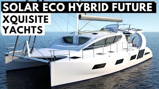 19M XQUISITE X5 PLUS CATAMARAN Yacht Tour amp Solar Eco Hybrid Silent Boat Future [upl. by Itch972]