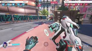 5 stack top 500 open queue blow out by RABELEROUSER — Overwatch 2 Replay 676JCQ [upl. by Eiramlatsyrc]