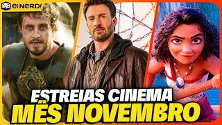 GRANDES ESTREIAS DO MES MELHORES FILMES NO CINEMA EM NOVEMBRO DE 2024 [upl. by Barclay]