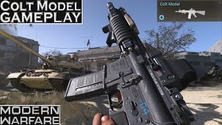 Modern Warfare quotColt Modelquot M4A1 Gameplay [upl. by Enytnoel]