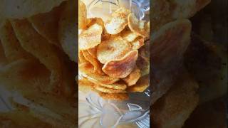 Better than Lays Chips at home 🙀😯 shorts youtubeshorts homemadechips chips crisps [upl. by Alrich369]