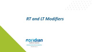 RT and LT Modifiers [upl. by Holli]