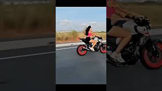 Girls vs boys bike stunt wait for end 🤣 automobile 3dgames trendingshorts shorts [upl. by Fania49]