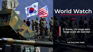 S Korea US stage joint largescale air exercise [upl. by Nylicaj]