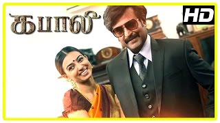 Kabali Tamil movie  Rajini Mass Scene  Radhika Apte  Kishore  Winston Chao  John Vijay  Dinesh [upl. by Tiny88]