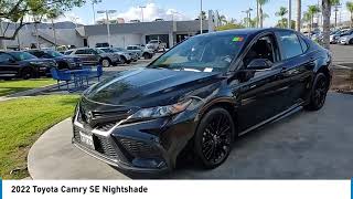 2022 Toyota Camry TEMECULA BEAUMONT MENIFEE PERRIS LAKE ELSINORE MURRIETA 823896 [upl. by Tsiuqram]