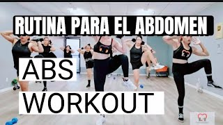 Rutina Para Abdomen Sin Saltos Mancuerna 8Lb  Cardio Dance Fitness [upl. by Aicila]