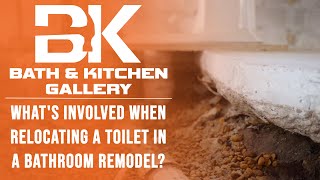 Whats Involved When Relocating A Toilet In A Bathroom Remodel  Bath amp Kitchen Gallery [upl. by Carrillo]