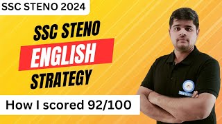 SSC Steno 2024 english strategy [upl. by Anaujait]