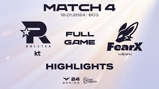 Full Highlights KT vs FOX  Match 04  LCK Mùa Xuân 2024 [upl. by Nannah]