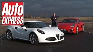 Alfa Romeo 4C vs Porsche Cayman on track [upl. by Nida533]