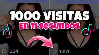 😱 Cómo tener miles de visitas en tiktok gratuitas  1000 visitas en 11 segundos [upl. by Adierf]