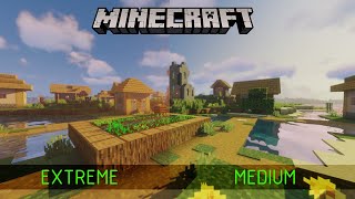 Minecraft Sildurs Vibrant Shaders 1192 Graphics Comparison [upl. by Meikah]