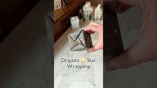 Stunning wrapping technique to try this holiday season wrapping giftideas origami holidayseason [upl. by Astor]