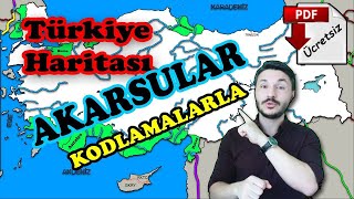 AKARSULAR 10sınıf coğrafya Türkiye Akarsu haritası 🌎 Kpss coğrafya TYT COĞRAFYA 📂PDF [upl. by Nodrog]