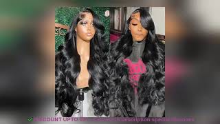 13x4 Lace Front Human Hair Wigs Brazilian Body Wave Lace Front Wig 13x6 HD Lace Frontal Wi Review [upl. by Immaj]