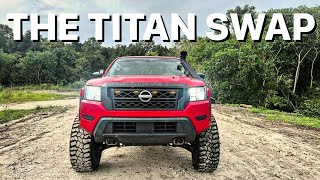 Full walk around of my TITAN SWAPPED 2022 Nissan Frontier [upl. by Rie]