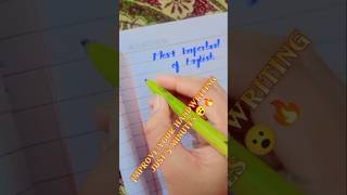 How to improve handwriting just 5 minutes 😯😮🔥 englishgrammar rules [upl. by Atikahs390]