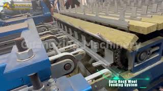 Automatic Rock Wool Sandwich Panel Production LineSandwich Panel machinerock wool sandwich panel [upl. by Kiehl]