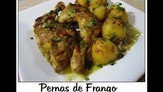 Pernas de Frango no forno com molho verde [upl. by Trella]