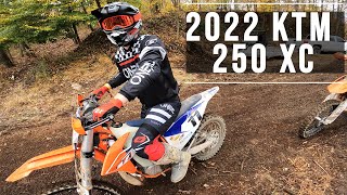 2022 KTM 250 XC Demo Ride [upl. by Retsim]