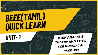 Mesh Analysis Theory and steps to be applied [upl. by Htabmas]