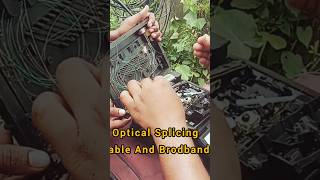 Optical Splicing 😱🔥opticalcable opticalfibercable fibersplicing fujikura music song [upl. by Ruperto669]