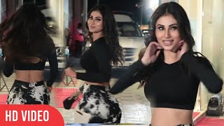 Mouni Roy arrives at Patli Kamariya Song Success Bash [upl. by Kliber452]