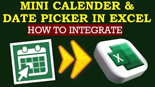 How to Insert a Calendar in Excel the Simplest Way [upl. by Odrahcir]