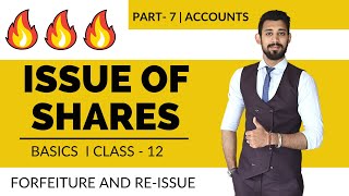 Issue of Shares  Forfeiture and Re issue  Class 12  Accounts  Part 7 [upl. by Cuda96]