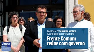 Frnte Comum reune com o Governo [upl. by Murton]