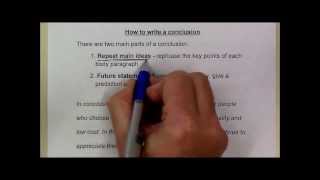 How to write a conclusion [upl. by Aleafar]