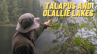 Talapus and Olallie Lakes Fishing Locations in the Alpine Wilderness [upl. by Ahsenre]