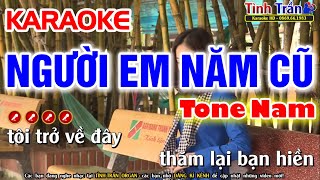 Người Em Năm Cũ Karaoke Nhạc Sống Tone Nam  Gm   Tình Trần Organ [upl. by Tiena303]