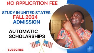 USA Universities Waiving Application Fees in 2024 Fall  Automatic Scholarship Apply Now [upl. by Aniroz667]