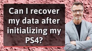 Can I recover my data after initializing my PS4 [upl. by Tony]