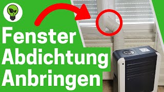 Fensterabdichtung für Mobile Klimageräte Anbringen ✅ ANLEITUNG Wie Klimaanlage Abluft aus Fenster [upl. by Youngman652]