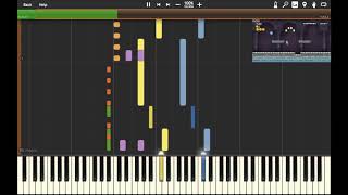 Castle Theme  New Super Mario Bros Wii in Synthesia [upl. by Yelnet]