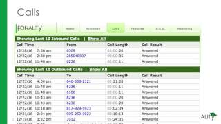 Fonality  Control Panel  View Calls [upl. by Meesan174]