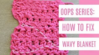 HOW TO FIX CROCHET BLANKET EDGES [upl. by Berghoff]